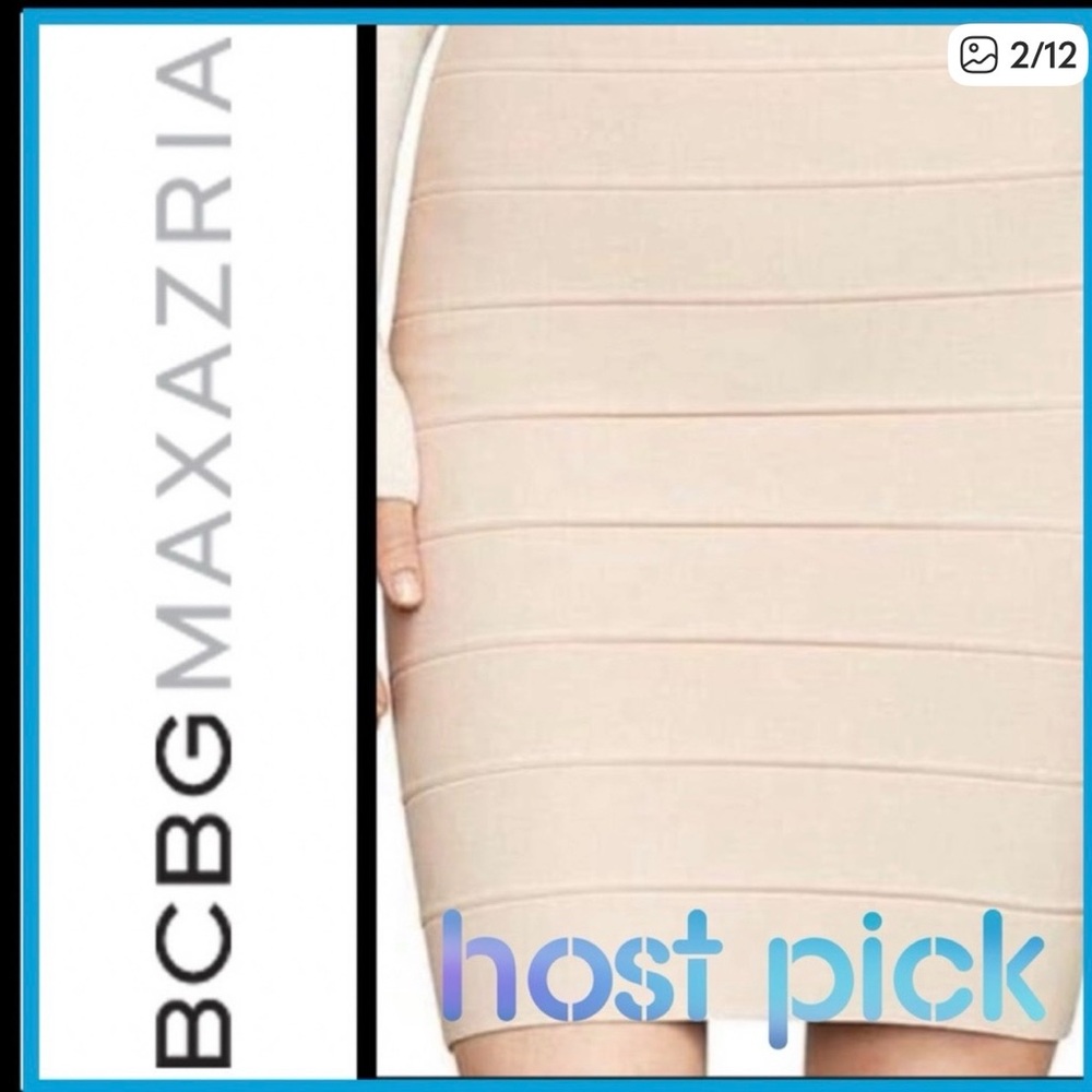 BCBGMaxAzria Black Midi Skirt